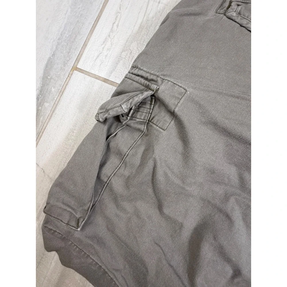 Polo Ralph Lauren Mens Olive Green Cotton Twill Cargo Shorts Size 42 Relaxed Fit
